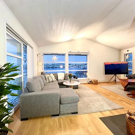 Fjord Bliss - Free Parking Tatil Evi Tromsø